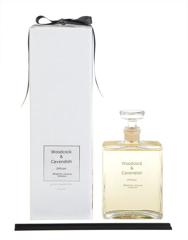 Bergamot, Lemon & Geranium Square Bottle Diffuser 500 ml
