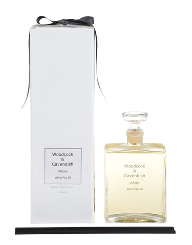 White No 10 Square Bottle Diffuser 500 ml