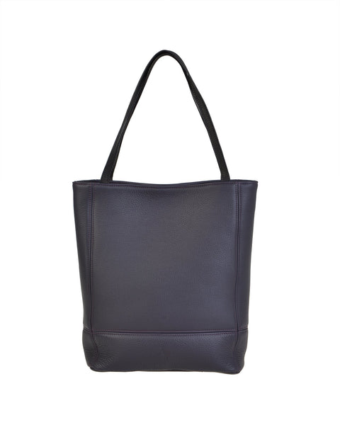 black leather tote bag- woodcock & cavendish