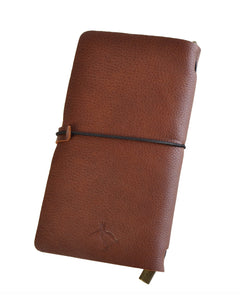 Tan leather journal-Woodcock & Cavendish