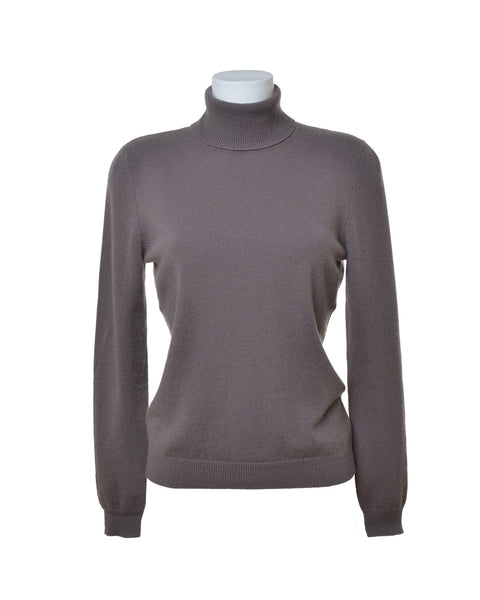 Cashmere Heather Roll Neck Jumper-Woodcock & Cavendish