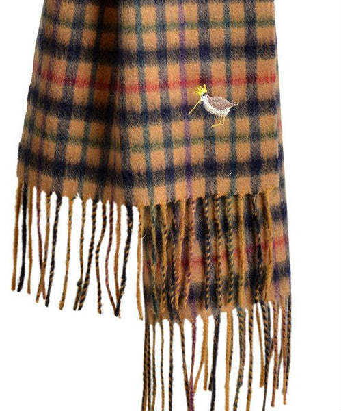 Blue Multi Tartan Lambswool Scarf