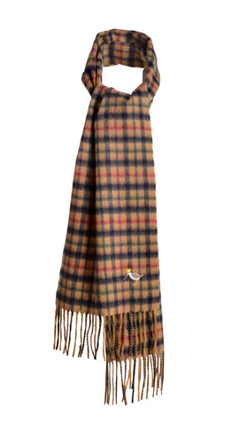 Blue Multi Colour Tartan 100% Lambswool