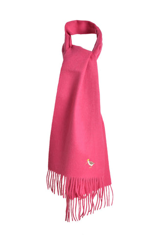 Hot Pink 100% lambswool scarf