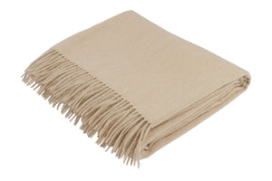 Cashmere Natural Brown Throw