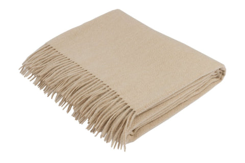 Cashmere Natural Brown Throw