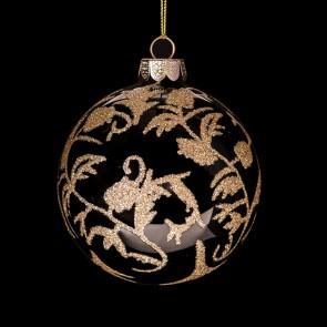 Black & Gold Luxe Bauble Leaf